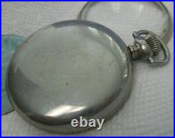 Ball Official Standard Pocket Watch Keystone Silveroid Case 16 Size With Dial