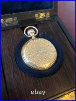 Beautiful 18ct Patek Philippe Full Hunter Engraved Case Pocket Watch