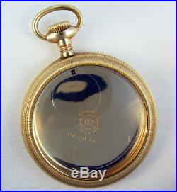 Beautiful Engraved Gold Filled 16 Size Pocket Watch Case
