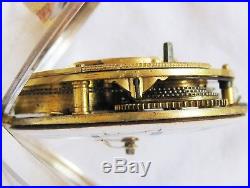 Beautiful Sterling silver pair case verge fusee Pocket watch London 1818