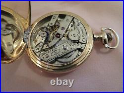 Beautiful Vacheron+ Constantin 14ct Gold Filled Hunter Pocket Watch 25 Yr Case