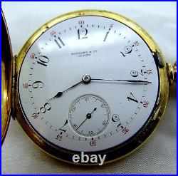 Beautiful and Heavy 18K Gold Tiffany & Co. Hunter Case Pocket Watch 52mm