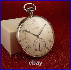 Big Paul Ditisheim Solvil Pocket Watch With Nickel Case From 1940