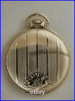 Bulova ART DECO 12 size 17 jewels fancy dial (1920'S) 14K. Gold filled case