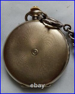 Bulova Caravelle Hunter Case Small Pocket Watch withChain