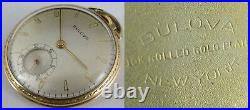 Bulova Pocket watch 10K rolled GOLD plate 17J pocket watch 12s case