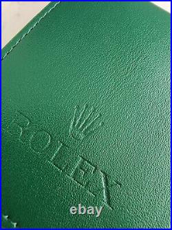 Bundle Rolex Watch Travel Case Service Pouch Green Leather RSC FREE US SHIPPING