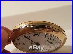 Bunn Illinois model 6, 18s, 19j 20yr GF case pocket watch