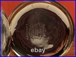 C1908 BURLINGTON ILLINOIS 19 JEWEL HUNTER CASE POCKET WATCH Keeps Time 16SIZE
