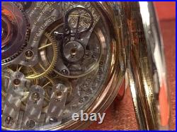 C1908 BURLINGTON ILLINOIS 19 JEWEL HUNTER CASE POCKET WATCH Keeps Time 16SIZE