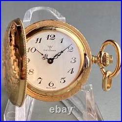 CATOREX vintage pocket watch Hunter case manual mechanical 17 jewels Works