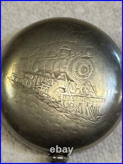 CENTURY USA POCKET WATCH CASE TRAIN Inlay Doesn't Run