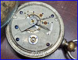 C. 1882 Rockford Transitional 18s Coin Silver Hunter Case Pocket Watch