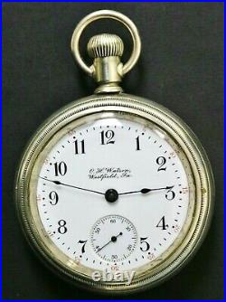 C. H. Watson Westfield Pennsylvania 17 Jewel Swing Out Crescent Case Pocket Watch