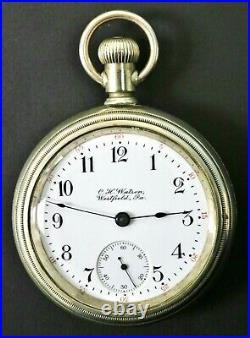 C. H. Watson Westfield Pennsylvania 17 Jewel Swing Out Crescent Case Pocket Watch