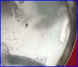 Case Pocket Watch Silver 800 Solid Locomotive Ligne Droite Vintage