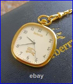 Citizen Burberrys Quartz Pocket Watch October 1995 4631 with Case