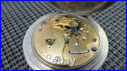 Columbus Pocket Watch 1883 Model 2 18s 10 Jewel Silver Case Mint Retailer Case