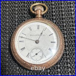 Columbus Watch Co Model 3 18 Size 15j Pocket Watch Fortune Gold Filled Case 1886