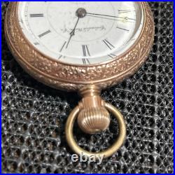 Columbus Watch Co Model 3 18 Size 15j Pocket Watch Fortune Gold Filled Case 1886