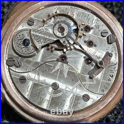 Columbus Watch Co Model 3 18 Size 15j Pocket Watch Fortune Gold Filled Case 1886