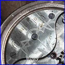 Columbus Watch Co Model 3 18 Size 15j Pocket Watch Fortune Gold Filled Case 1886