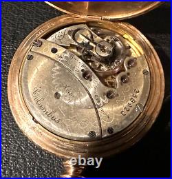 Columbus size 16, gold filled Hunter case Pocket watch