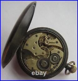 Cresus Quarter Repeater Pocket Watch open face gun case 52,5 mm in diameter