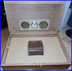 Cuervo y Sobrinos Watch Box & Humidor Case with Leather Watch Pouch Brand New