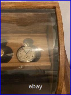 Curved glass Pocket Watch / Collectible display case