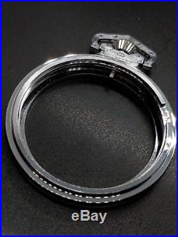 Display Salesman 18s Silver Pocket Watch CASE Railroad, Lever Set, or Stem Set