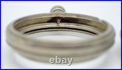 Dueber Hampden Pocket Watch Movement Dealer Display Case 16s 18s 45mm inside Vtg