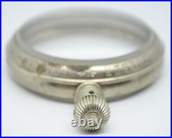 Dueber Hampden Pocket Watch Movement Dealer Display Case 16s 18s 45mm inside Vtg