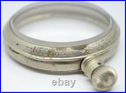 Dueber Hampden Pocket Watch Movement Dealer Display Case 16s 18s 45mm inside Vtg