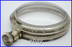 Dueber Hampden Pocket Watch Movement Dealer Display Case 16s 18s 45mm inside Vtg