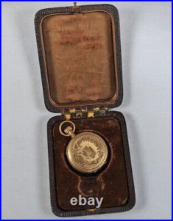 Dueber Pocket Watch Case No Movement 6 Size 14k Gold Hunting