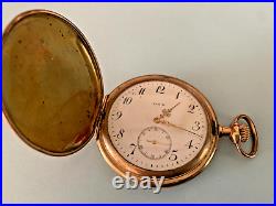 ELGIN 1912 HUNTER CASE POCKET WATCH 12s Jewels 15 Model 2 Grade 395