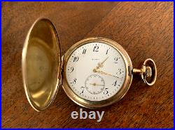 ELGIN 1912 HUNTER CASE POCKET WATCH 12s Jewels 15 Model 2 Grade 395
