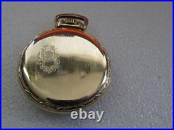 ELGIN Father Time 21J Railroad Grade Pocket watch 10K gf Case Double Roller