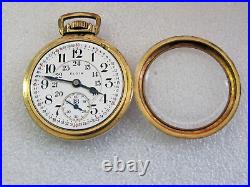 ELGIN Father Time 21J Railroad Grade Pocket watch 10K gf Case Double Roller