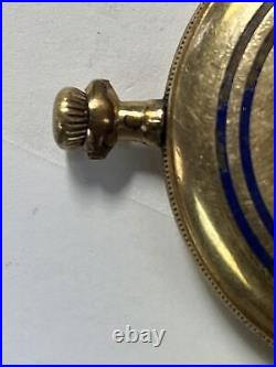 ELGIN Gold Filled Rose Cut Diamond Enamel Pocket Watch Illinois Watch Case Co