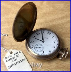 ELGIN NATL. WATCH CO. Pocket Watch Working Hunter Case B&B Royal 1800's