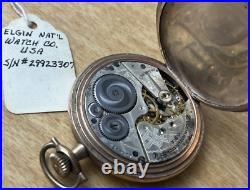 ELGIN NATL. WATCH CO. Pocket Watch Working Hunter Case B&B Royal 1800's