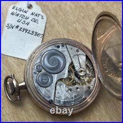 ELGIN NATL. WATCH CO. Pocket Watch Working Hunter Case B&B Royal 1800's