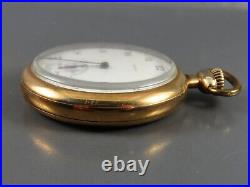 ELGIN POCKET WATCH 387 1921 16S 17J Wadsworth 20yr Referee GOLD FILLED CASE Runs