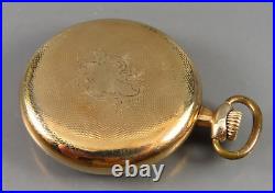 ELGIN POCKET WATCH 387 1921 16S 17J Wadsworth 20yr Referee GOLD FILLED CASE Runs