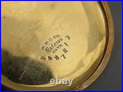 ELGIN POCKET WATCH 387 1921 16S 17J Wadsworth 20yr Referee GOLD FILLED CASE Runs