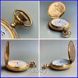 ELGIN vintage pocket watch hunter case manual mechanical works from Japan