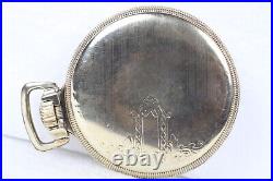EX-Vintage Illinois 3771857, G-706, M-8, 16S, 17 jewels pocket watch 10 KGF