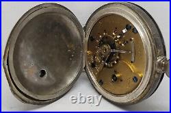 E. 1877 Rockford Pocket Watch, Gr. P. Nelson, Sz 18s, 9 J. 800 Case, Not Working